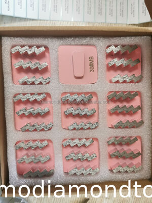 Triple ZIGZAG Segments  Redi Lock Diamond Grinding Shoes for Husqvarna