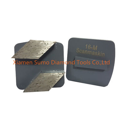 Rhombus Segments Concrete Grinding Tools Soft / Medium / Hard Bond