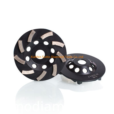 Rigid Concrete Grinding Cup 5″  Non Threaded 9 Segment Cup Grinding Disc